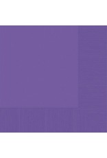 Purple Beverage Napkins (50)