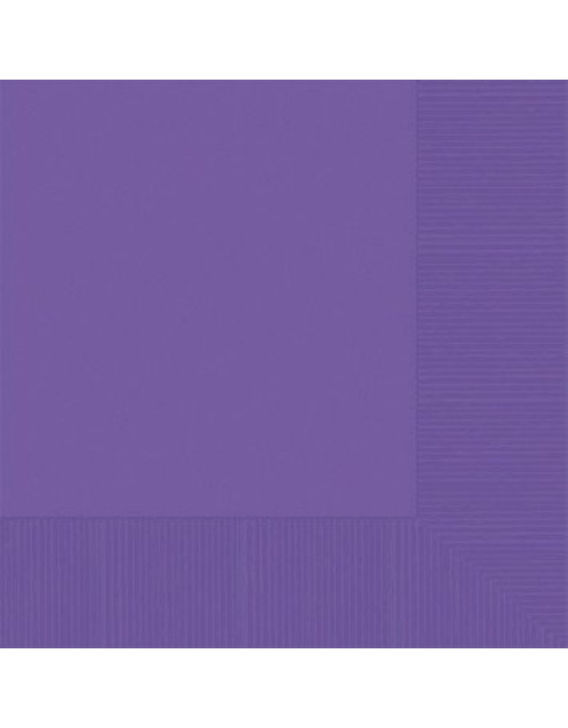 Purple Beverage Napkins (50)