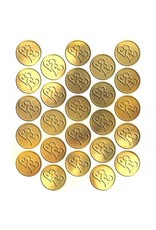 Gold Heart Metallic Seals