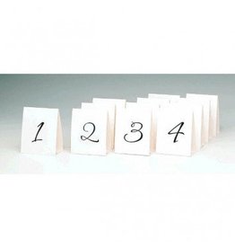 Table Number Tent Place Cards 1-12