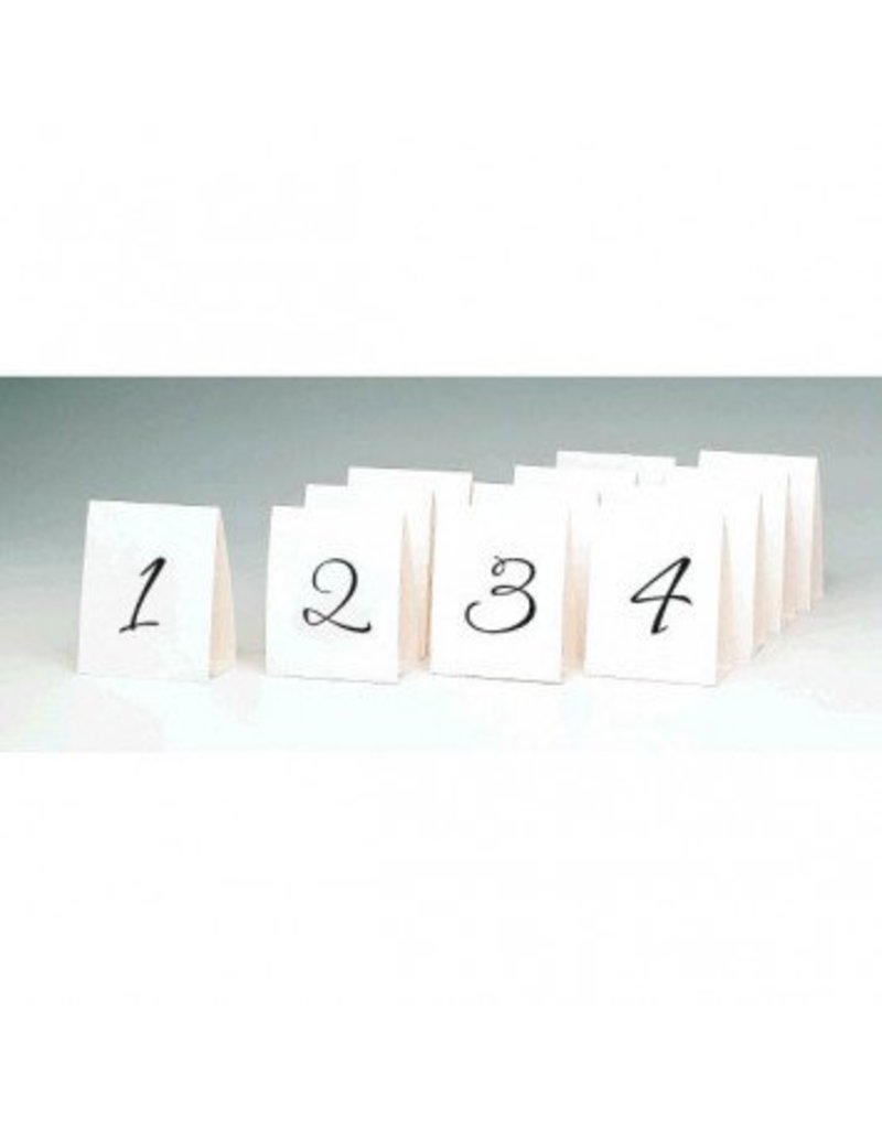 Table Number Tent Place Cards 1-12