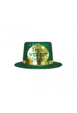 St Patricks Glitter Mini Top Hat