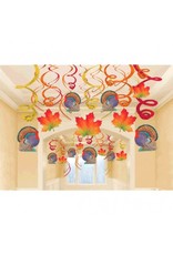 Swirl Decorations Leaves/Turkey (30)