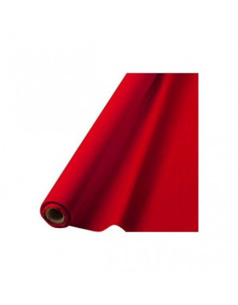 Apple Red Solid Table Roll, 40" x 100'