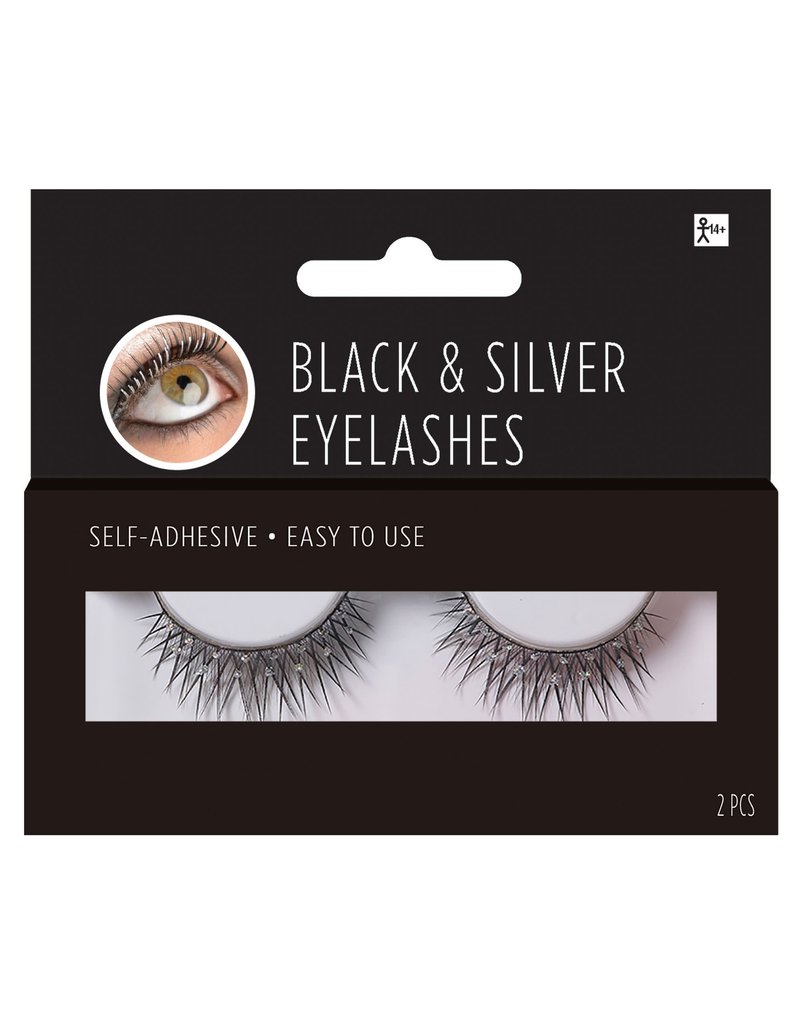 Black & Silver Eyelashes