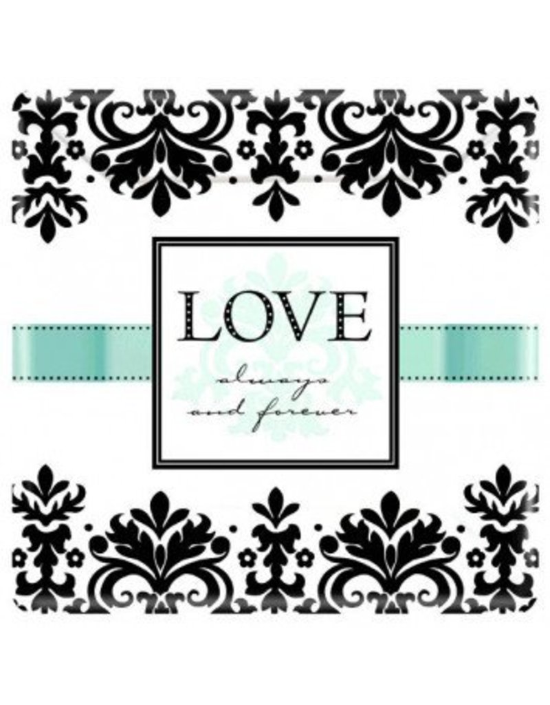 Always & Forever 10" Square Plates (8)