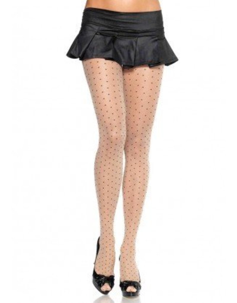 Sheer Pantyhose with Dots