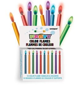 Color Flame Candles (10)