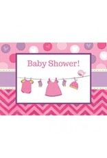 Shower with Love Girl Postcard Invitations