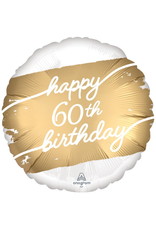 Golden Age 60 Satin 18" Mylar Balloon