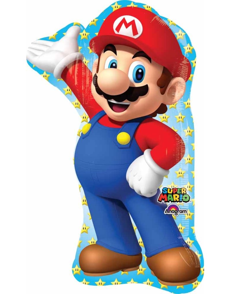 Mario Bros 33" Mylar Balloon
