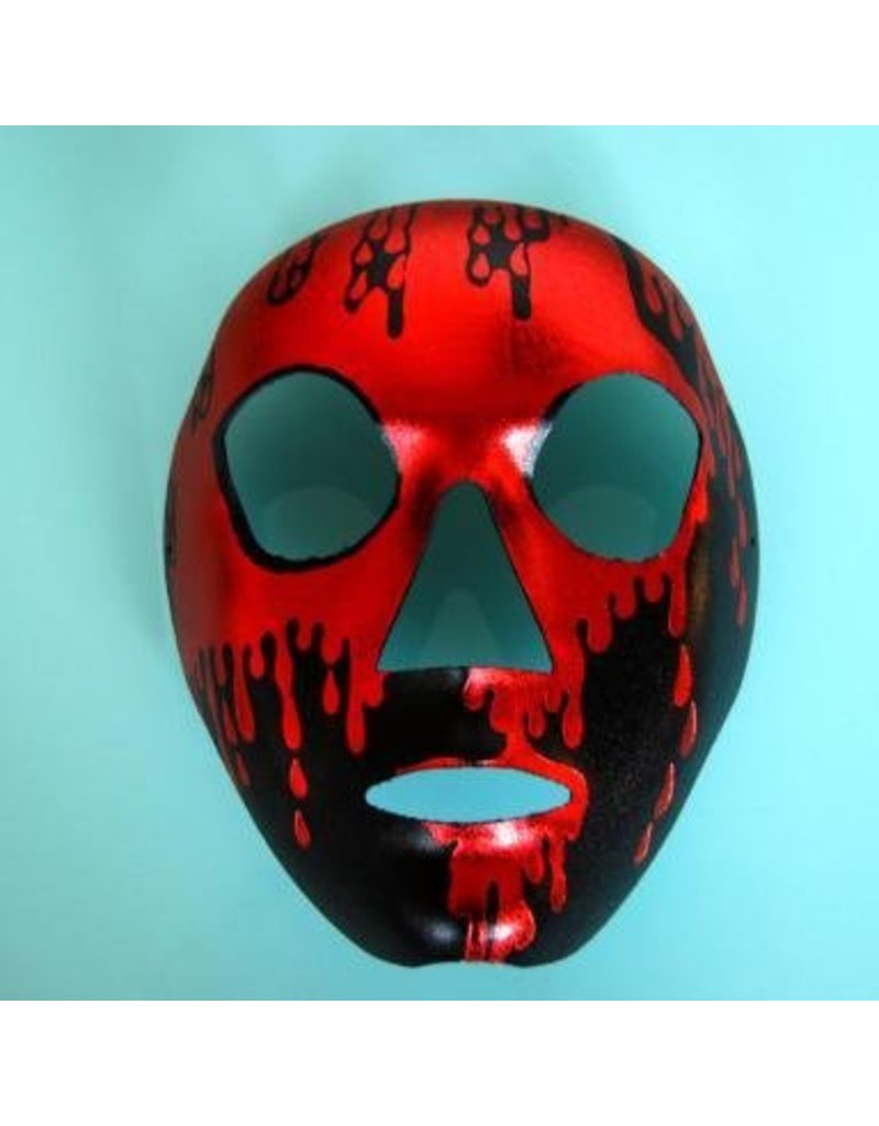 Red & Black Full Face Skull Mask