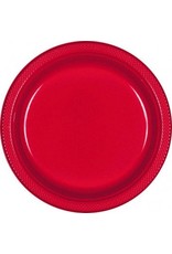 Apple Red 10.25" Plastic Plate (20)