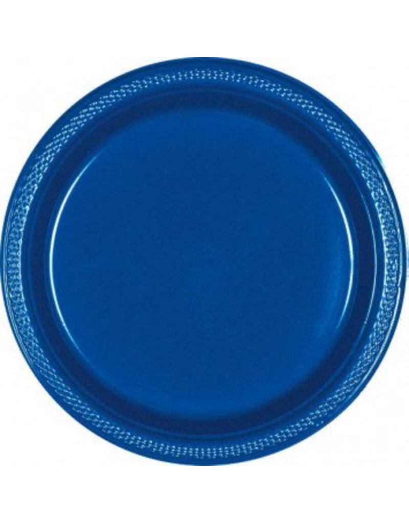 Bright Royal Blue 10.25" Plastic Plate (20)