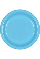 Caribbean Blue 9" Plastic Plate (20)