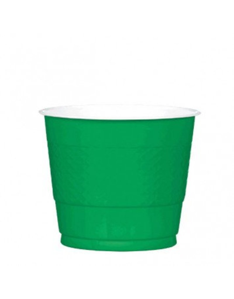 Festive Green 9oz Plastic Cup (20)