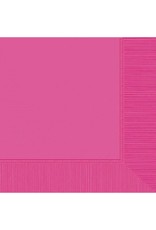 Bright Pink Beverage Napkins (20)