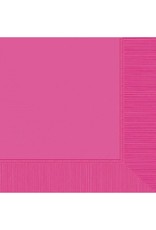Bright Pink Lunch Napkins (50)