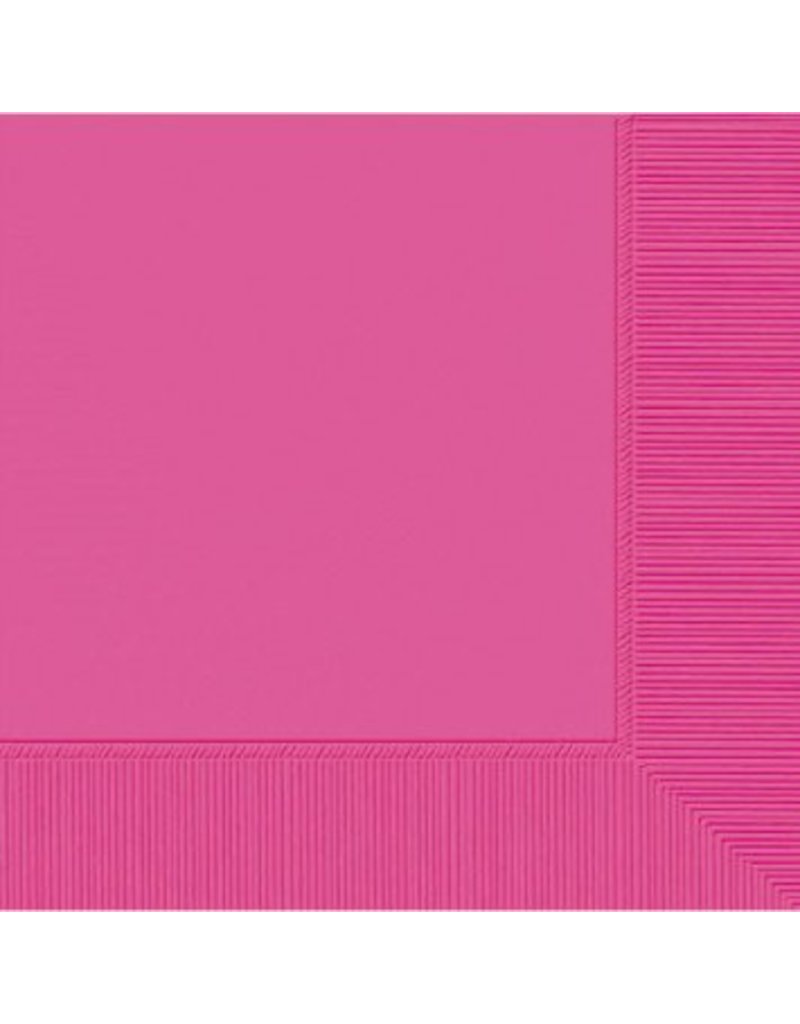 Bright Pink Lunch Napkins (50)