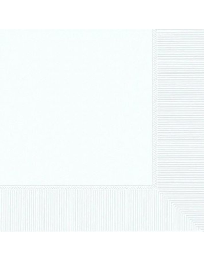 Frosty White Dinner Napkins (20)