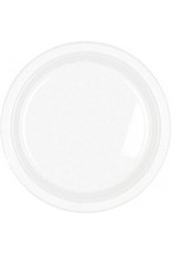Frosty White 7" Plastic Plate (20)