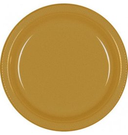 Gold Sparkle 10.25" Plastic Plate (20)