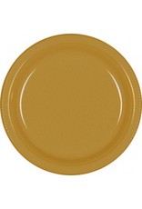 Gold Sparkle 9" Plastic Plate (20)