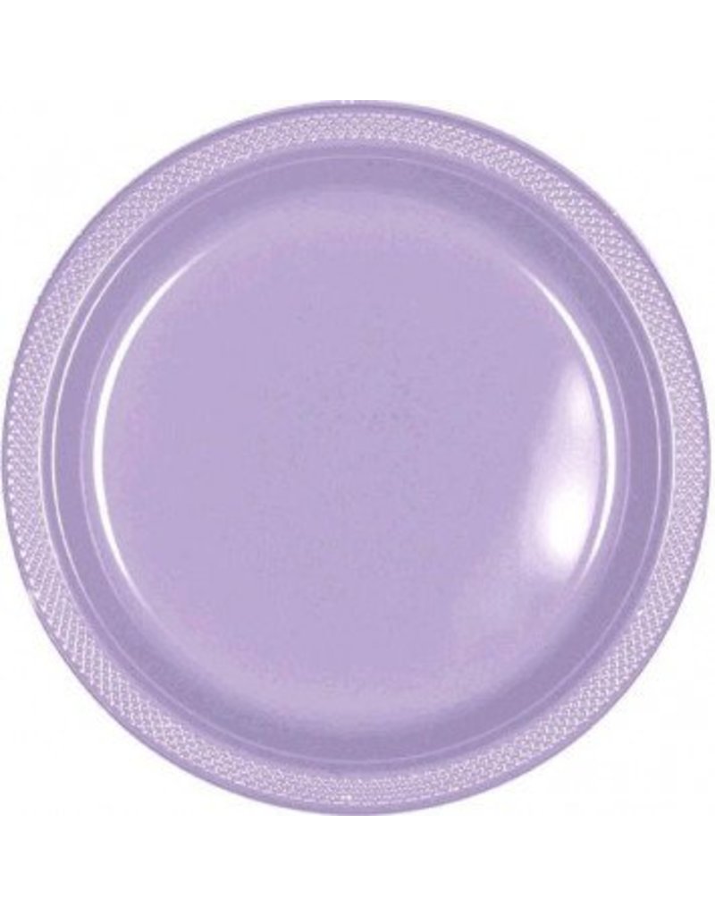Lavender 7" Plastic Plate (20)