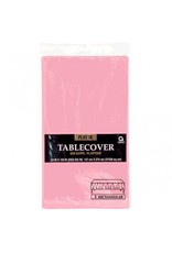 New Pink Plastic Rectangular Tablecover  54" x 108"