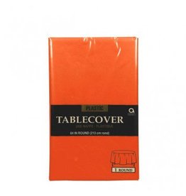 Orange Peel Round Plastic Tablecover 84"