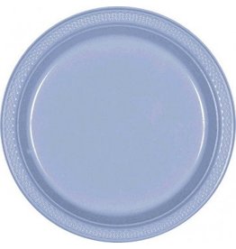 Pastel Blue 7" Plastic Plate (20)