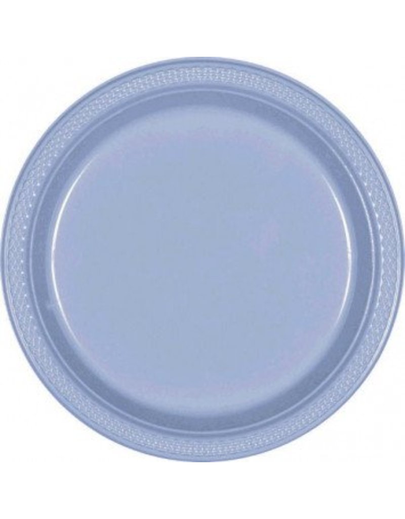 Pastel Blue 9" Plastic Plate (20)