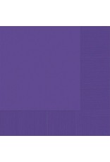 Purple Beverage Napkins (20)