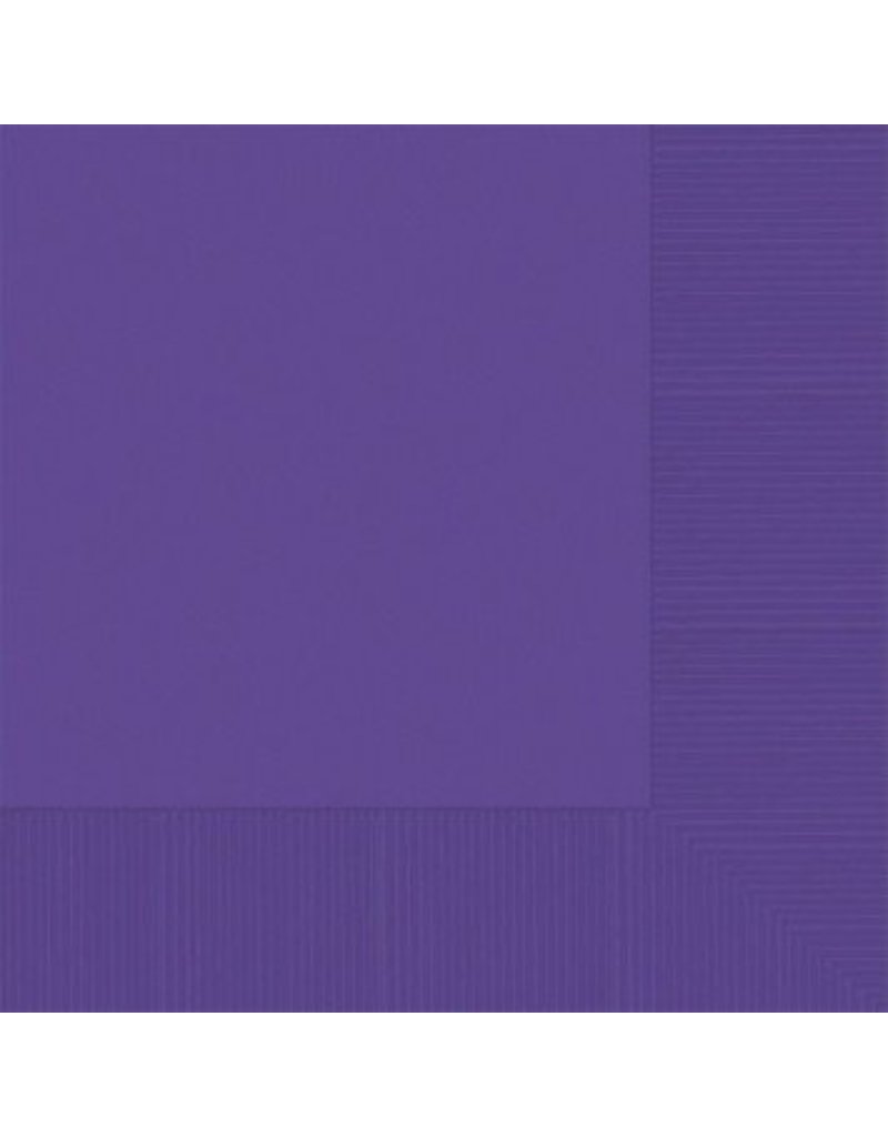 Purple Beverage Napkins (20)