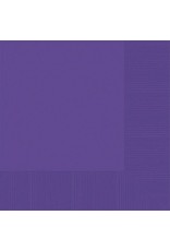 Purple Lunch Napkins (50)
