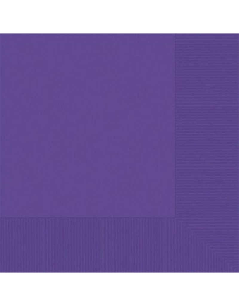 Purple Lunch Napkins (50)