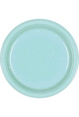 Robin's Egg Blue 7" Plastic Plate (20)