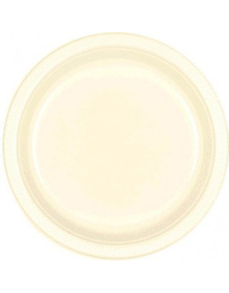 Vanilla Crème  7" Plastic Plate (20)