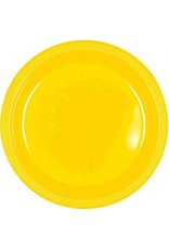 Yellow Sunshine 9" Plastic Plate (20)