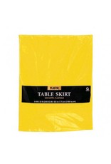 Yellow Sunshine Solid Color Plastic Table Skirt