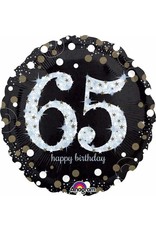 65 Sparkling Birthday 18" Mylar Balloon