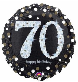 70 Sparkling Birthday 18" Mylar Balloon
