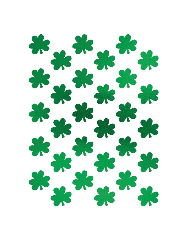 Metallic Foil Shamrock Sheet Stickers