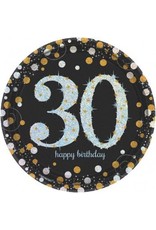 Sparkling Celebration 30 7" Plate (8)