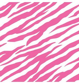 Printed Tissue Zebra Bright Pink