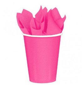 Bright Pink 9oz Paper Cup (8)