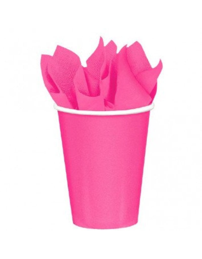 Bright Pink 9oz Paper Cup (8)