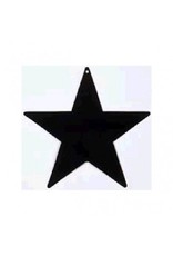 Black Foil Star Cutouts 5"