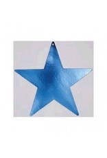 Blue Foil Star Cutouts 5"