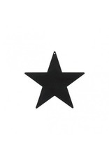 Black Foil Star Cutouts 12"